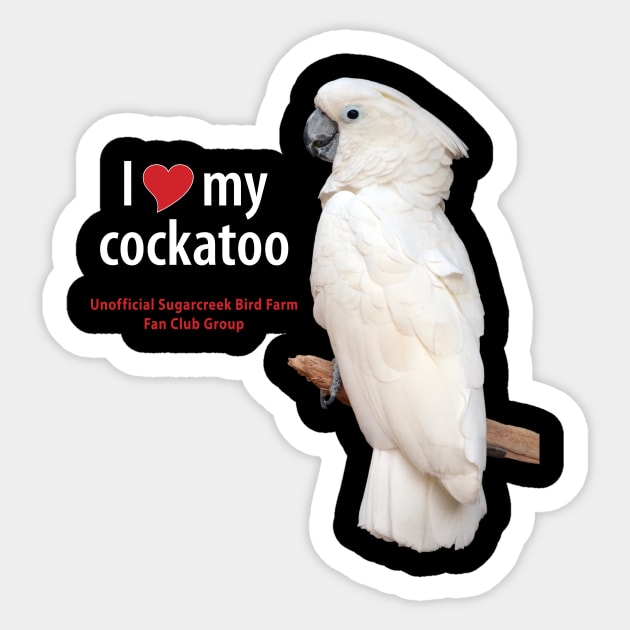 love moluccan cockatoo Sticker by Just Winging It Designs